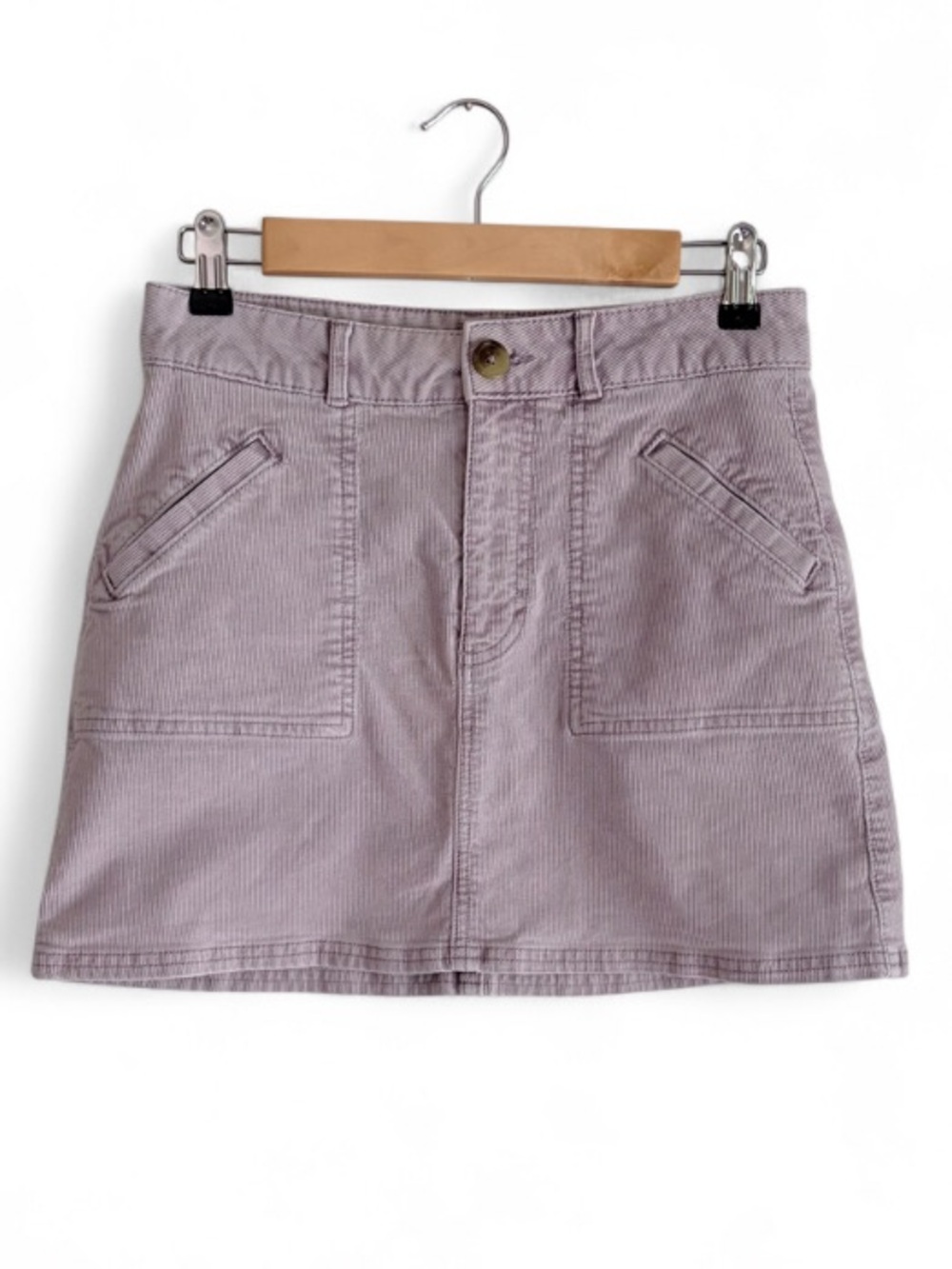 American Eagle Super Stretch Corduroy Pink Mini Skirt Size 2
